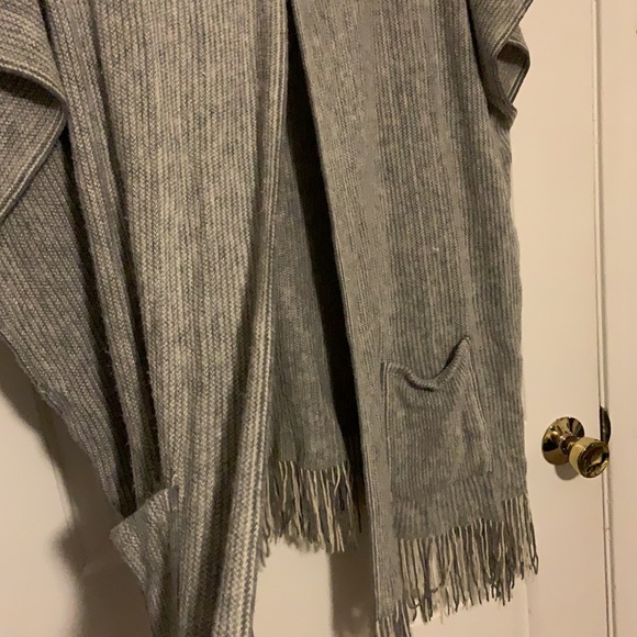 Knit Cowl Pullover Sweater w/ Fringe AS IS - Picture 7 of 9